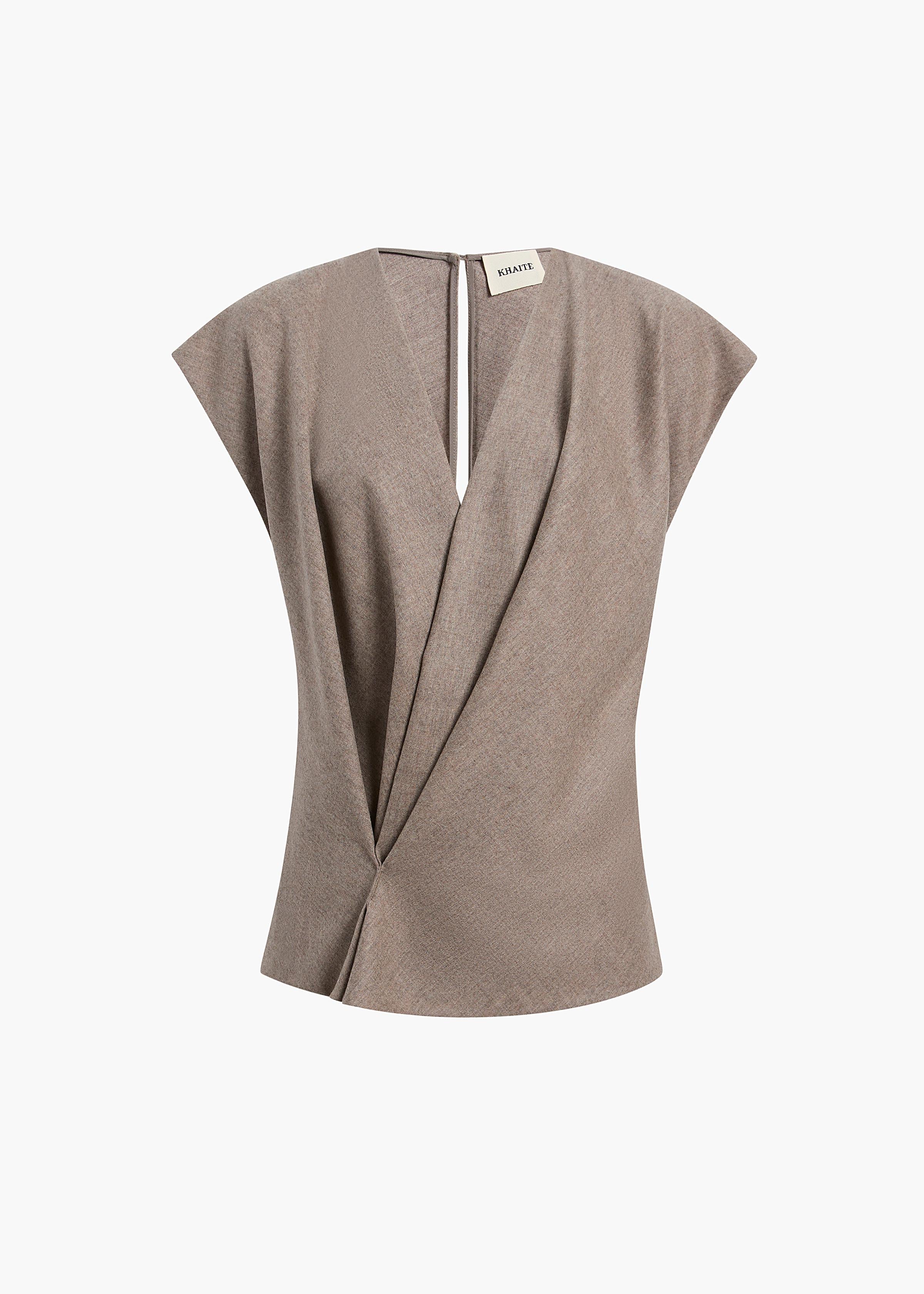 KHAITE Mer Top in Sepia
