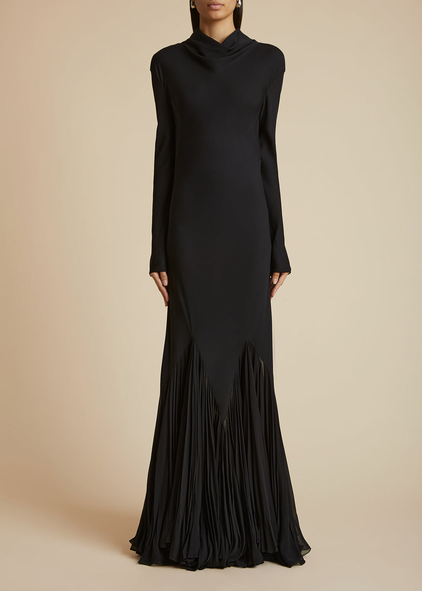 The Metin Dress in Black KHAITE