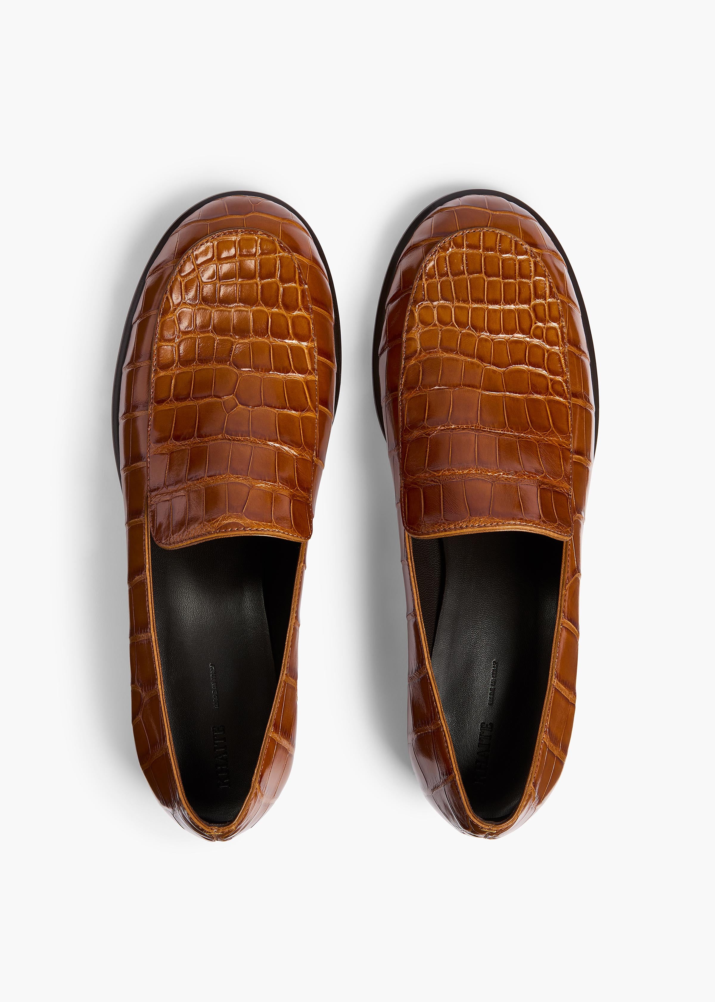 MILES LOAFER 35 DARK HONEY ALLIGATOR F4060 929 888 D