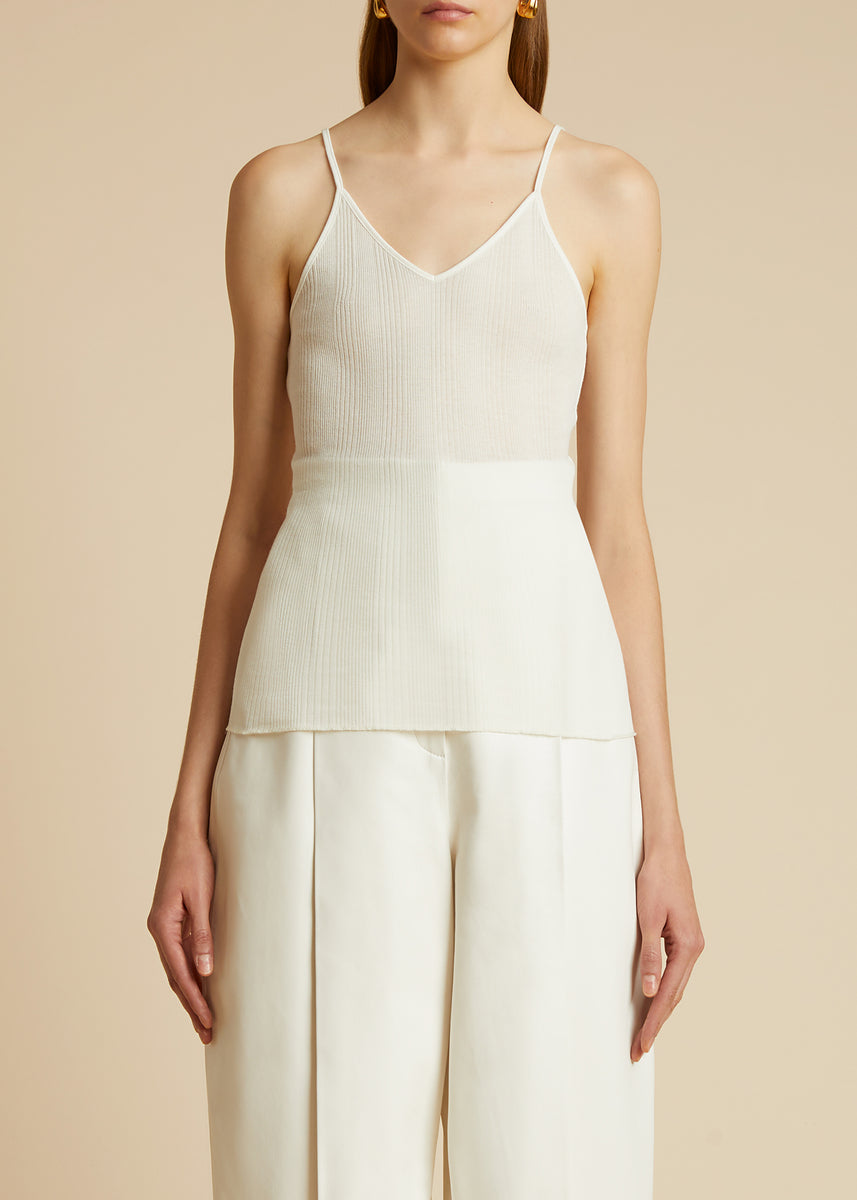 KHAITE Mona semi-sheer Tank Top - Farfetch