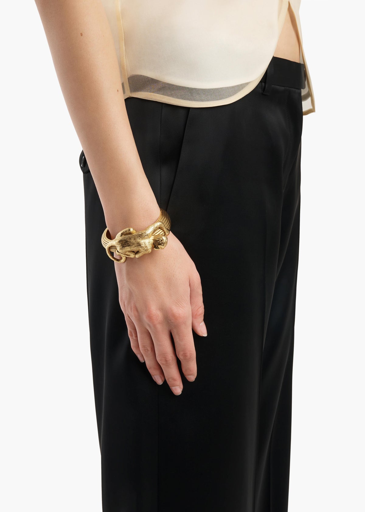 KHAITE - Monkey Bracelet in Antique Gold