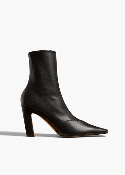 Nevada Stretch High Boot in Black Nappa Leather