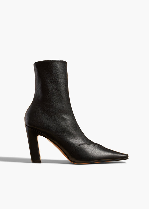 Nevada Stretch High Boot in Black Nappa Leather