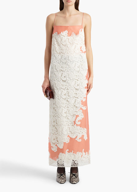 NEVIS DRESS CORAL 56704232 749 A STYLED