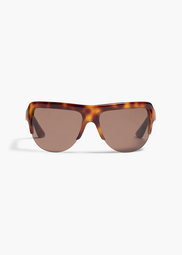 KHAITE x Oliver Peoples 1975C in Dark Mahogany and Brown