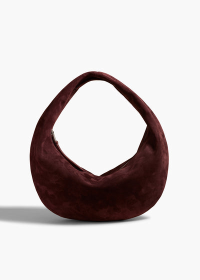 Medium Olivia Hobo in Rouge Noir Suede