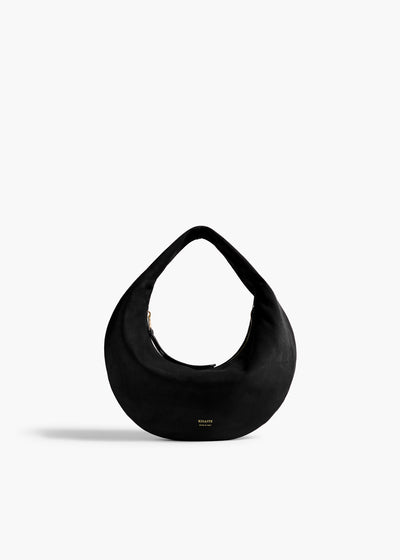 Mini Olivia Hobo in Black Suede