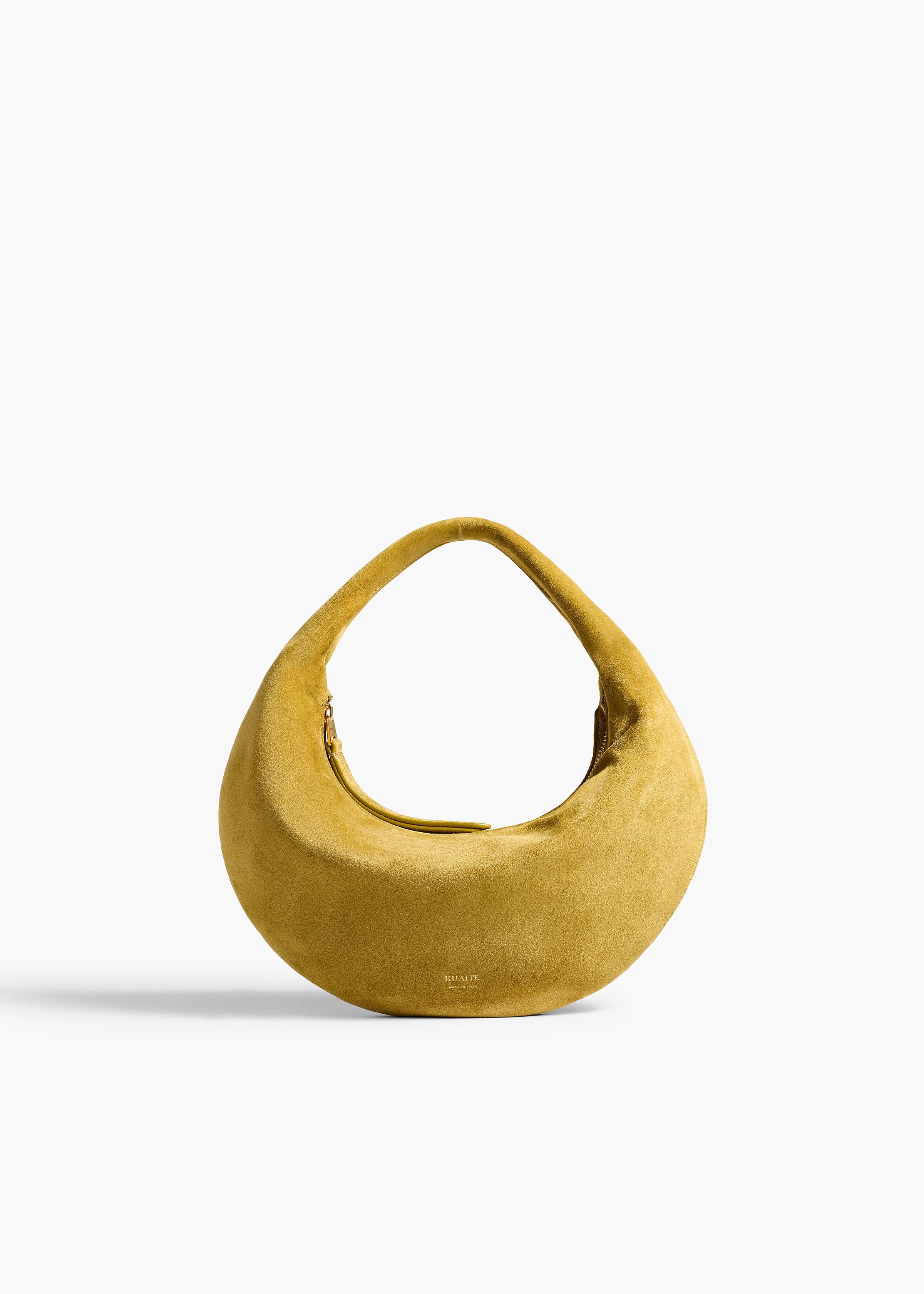 KHAITE - Mini Olivia Hobo in Golden Olive Suede