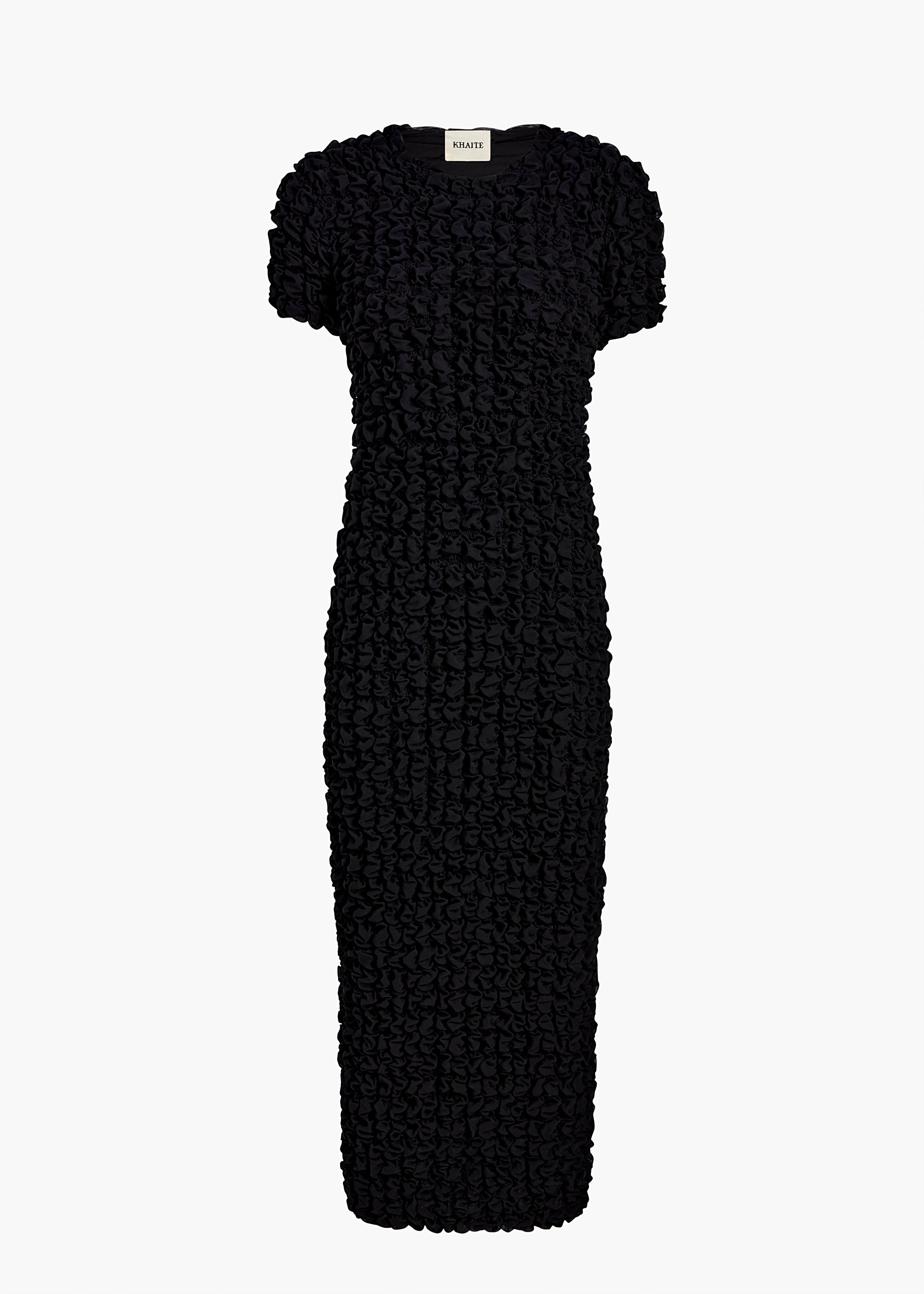 khaite black dress Perry in Silk - Black Designer Dress Color:Periwinkle/Lilac Shades of Pink Full bestsellernewcolor The scoop neck adds