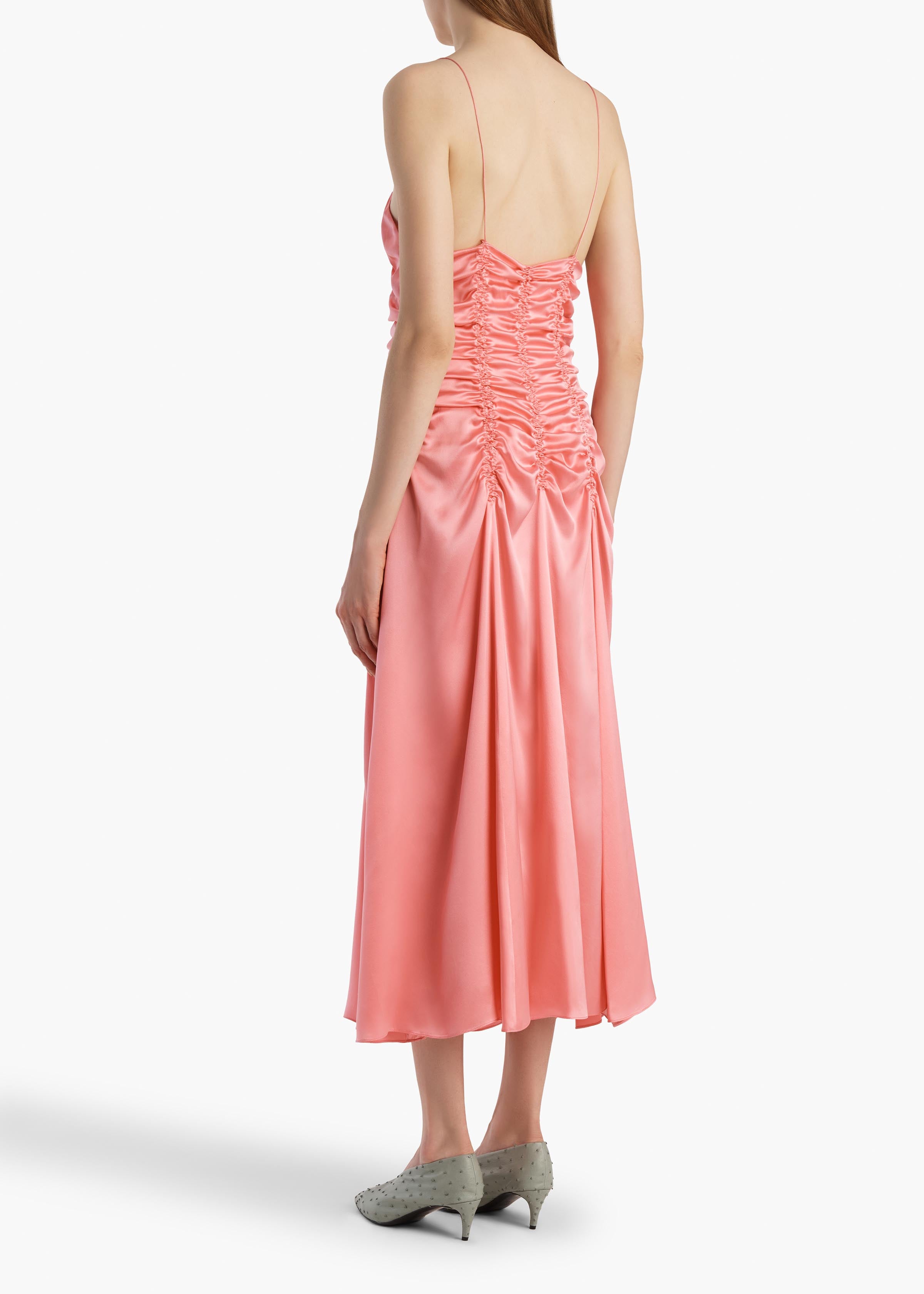 KHAITE - Raina Dress in Azalea