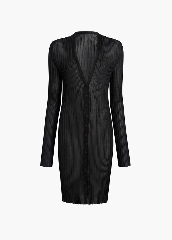 Ramon Cardigan in Black FLAT VIEW