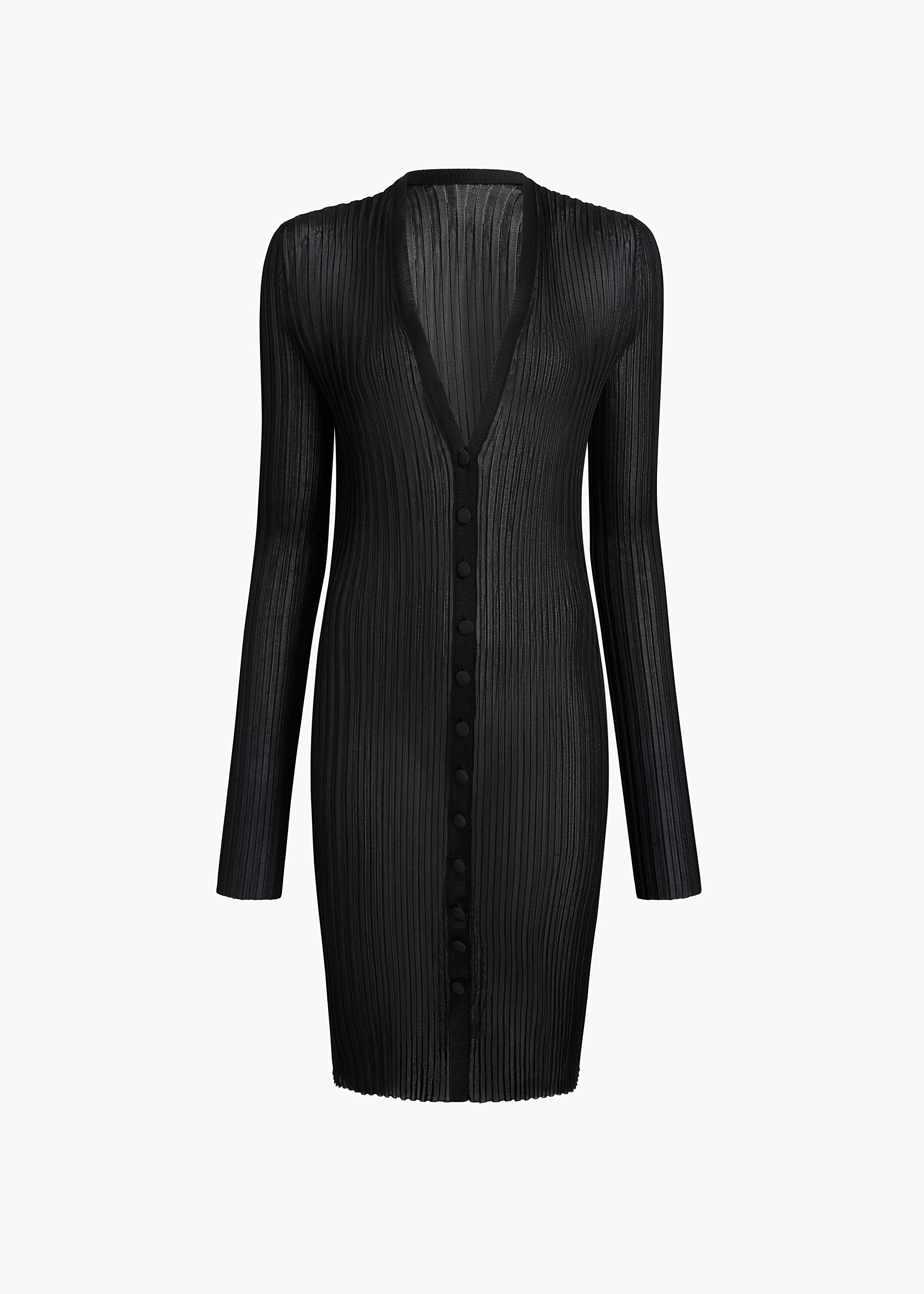 Ramon Cardigan in Black FLAT VIEW