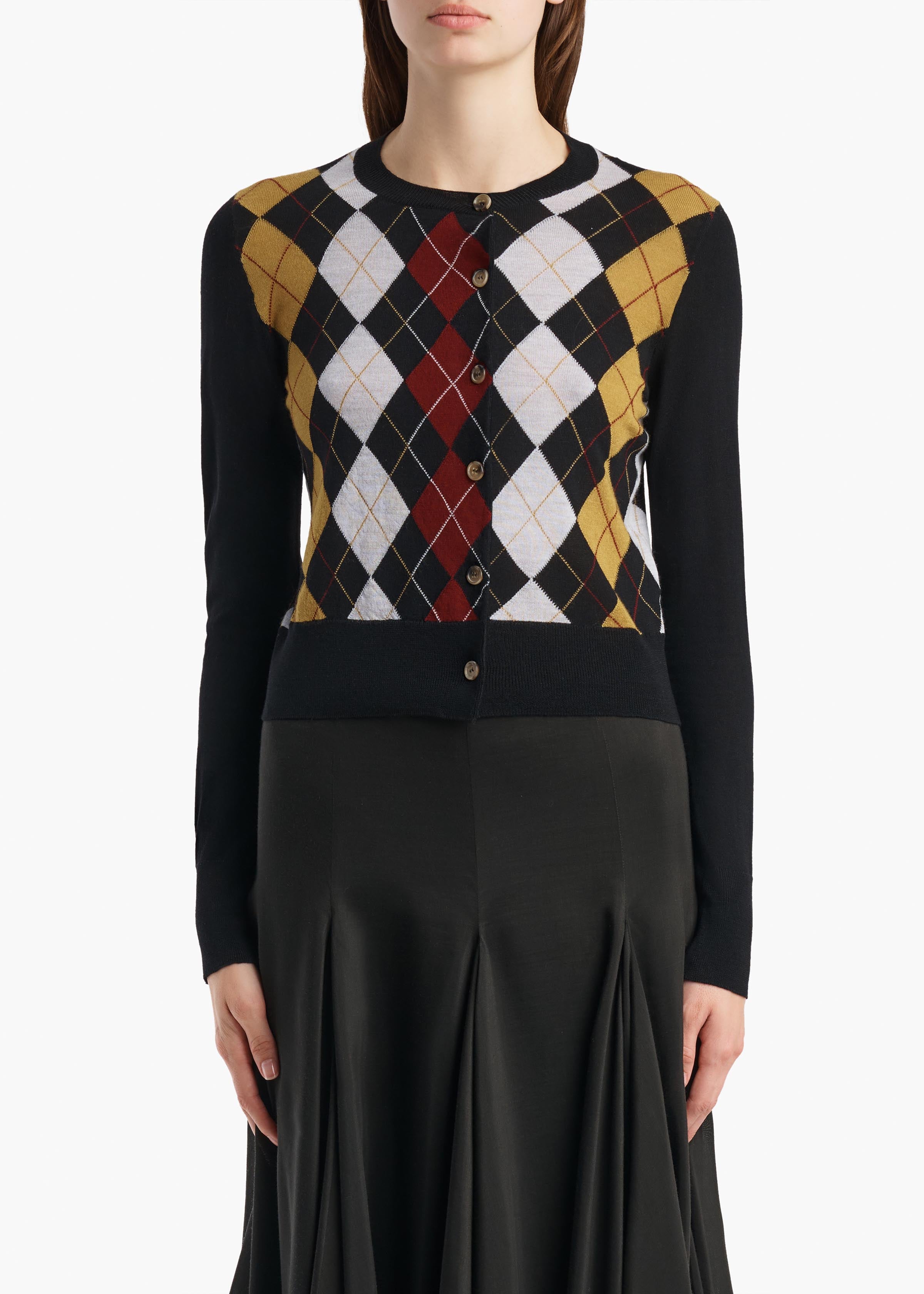 RITA CARDIGAN BLACK MULTI 18362551 283 B