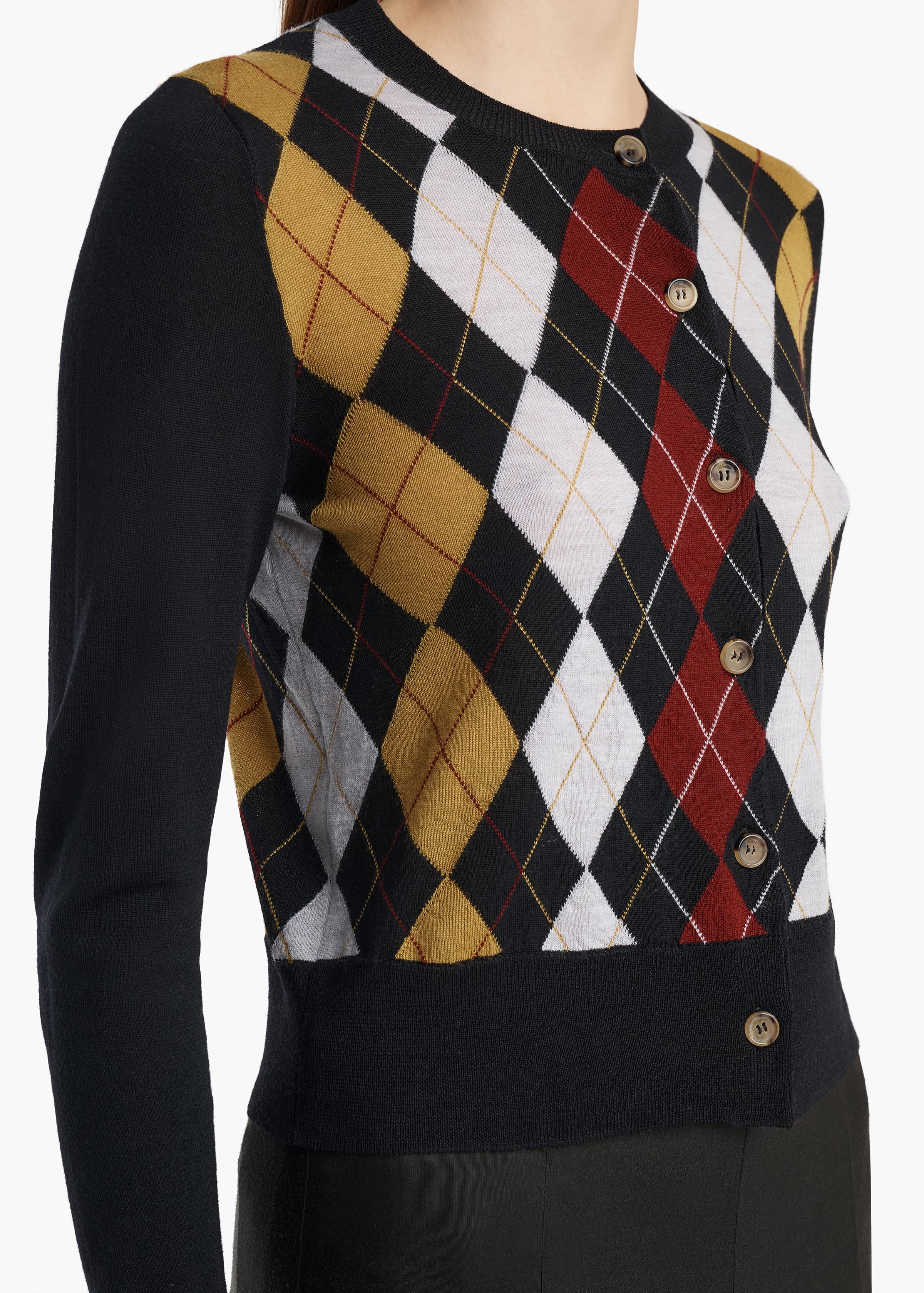 RITA CARDIGAN BLACK MULTI 18362551 283 D