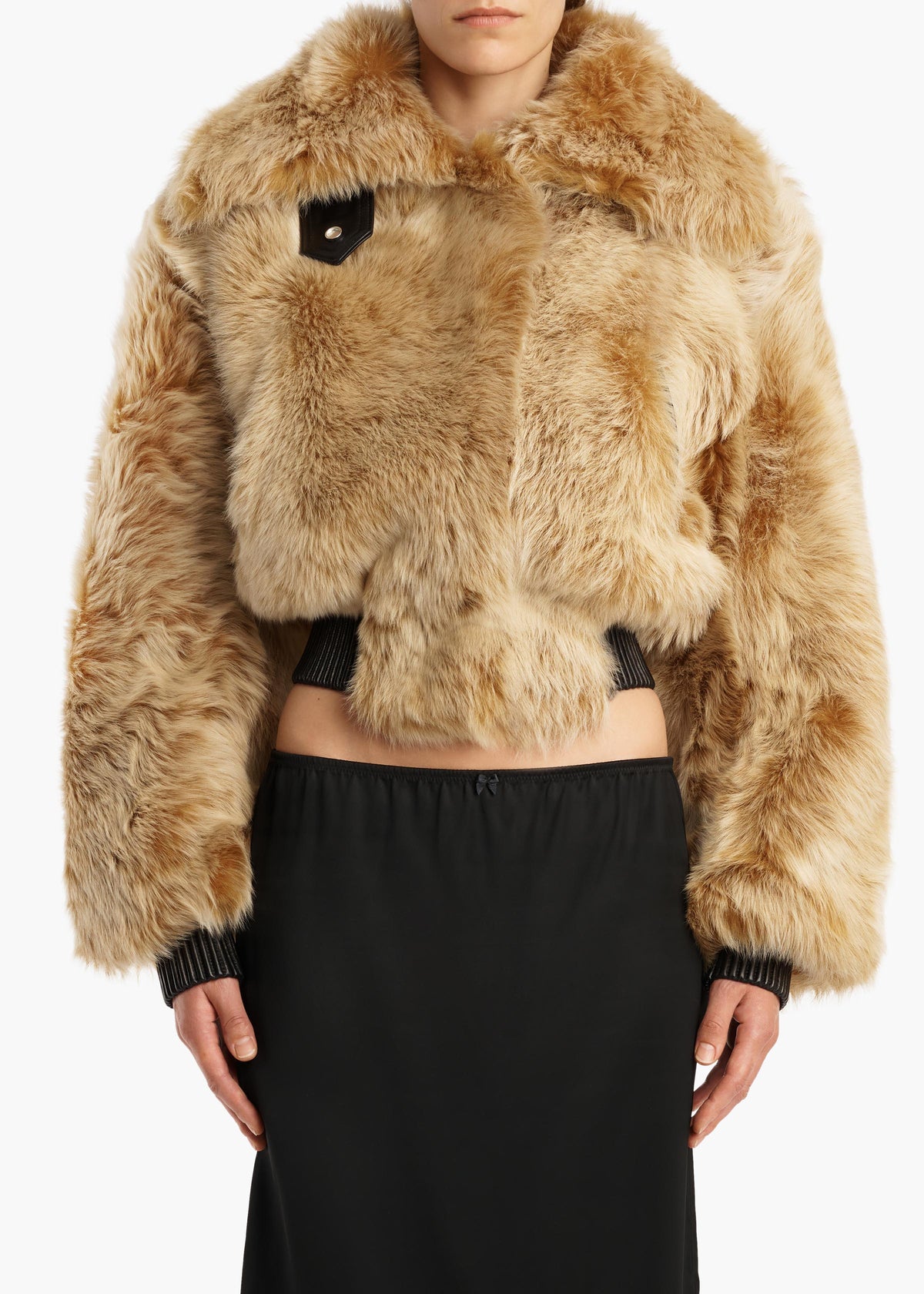 KHAITE - Rocco Jacket in Golden Rye Shearling