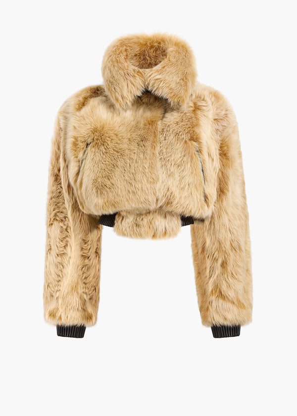 Rocco Jacket in Golden Rye Shearling