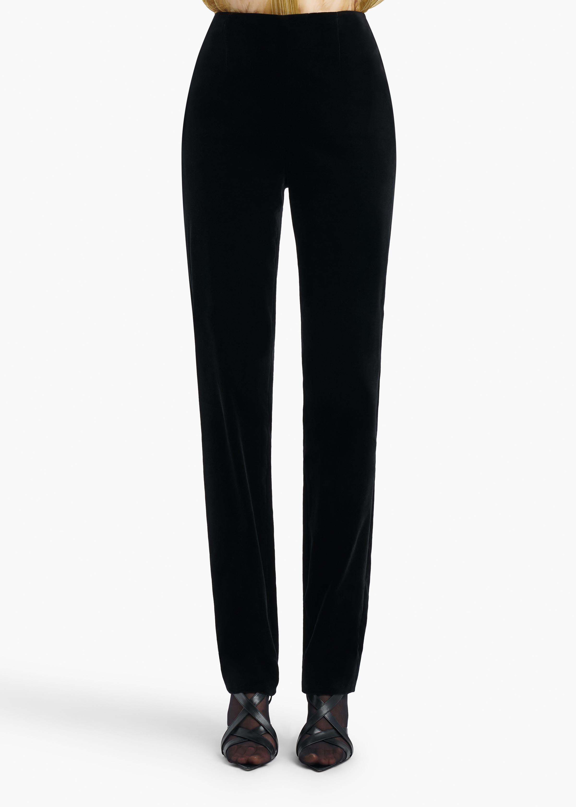 KHAITE - Ryden Pant in Black Velvet