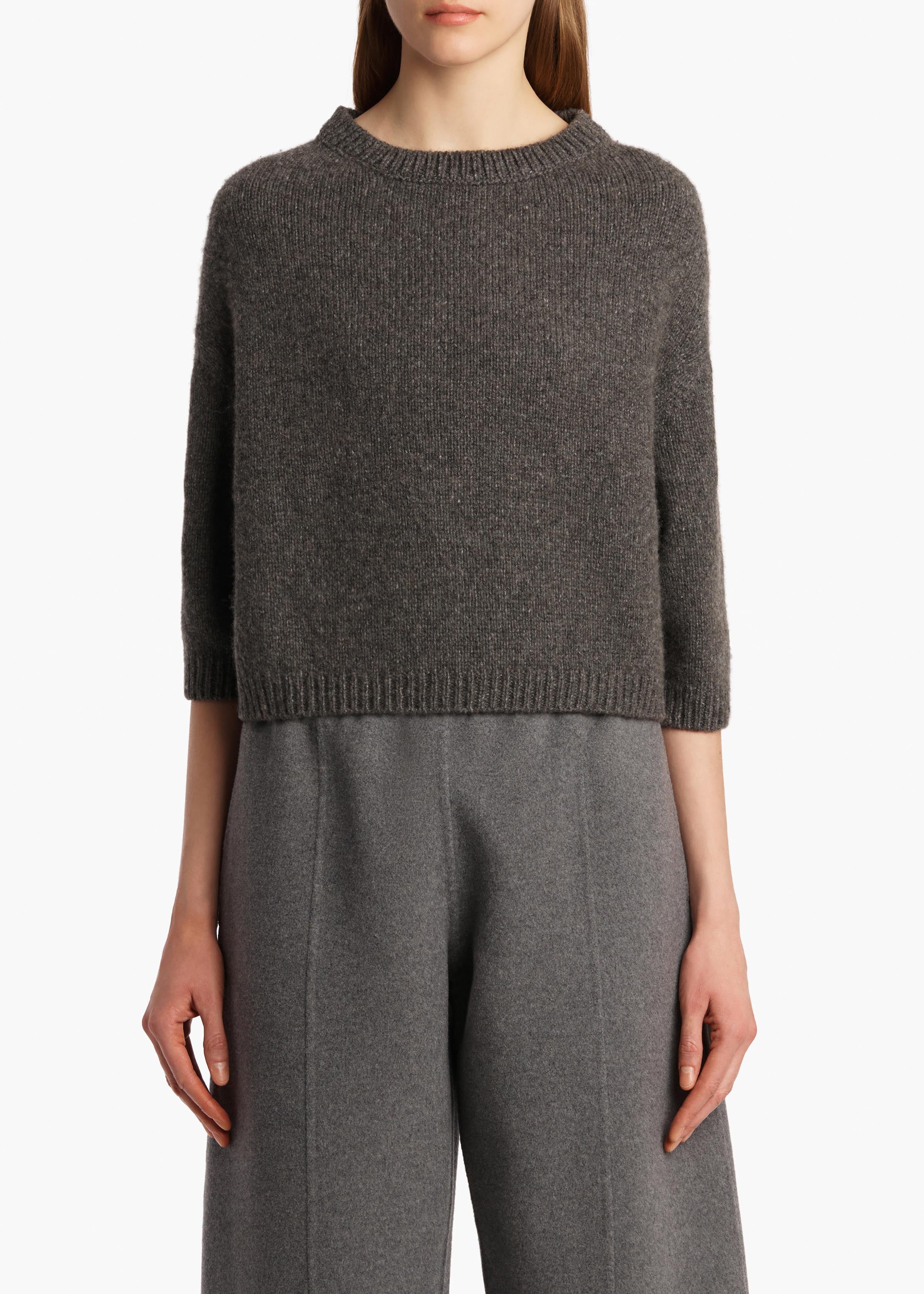 KHAITE - Sabina Sweater in Stone
