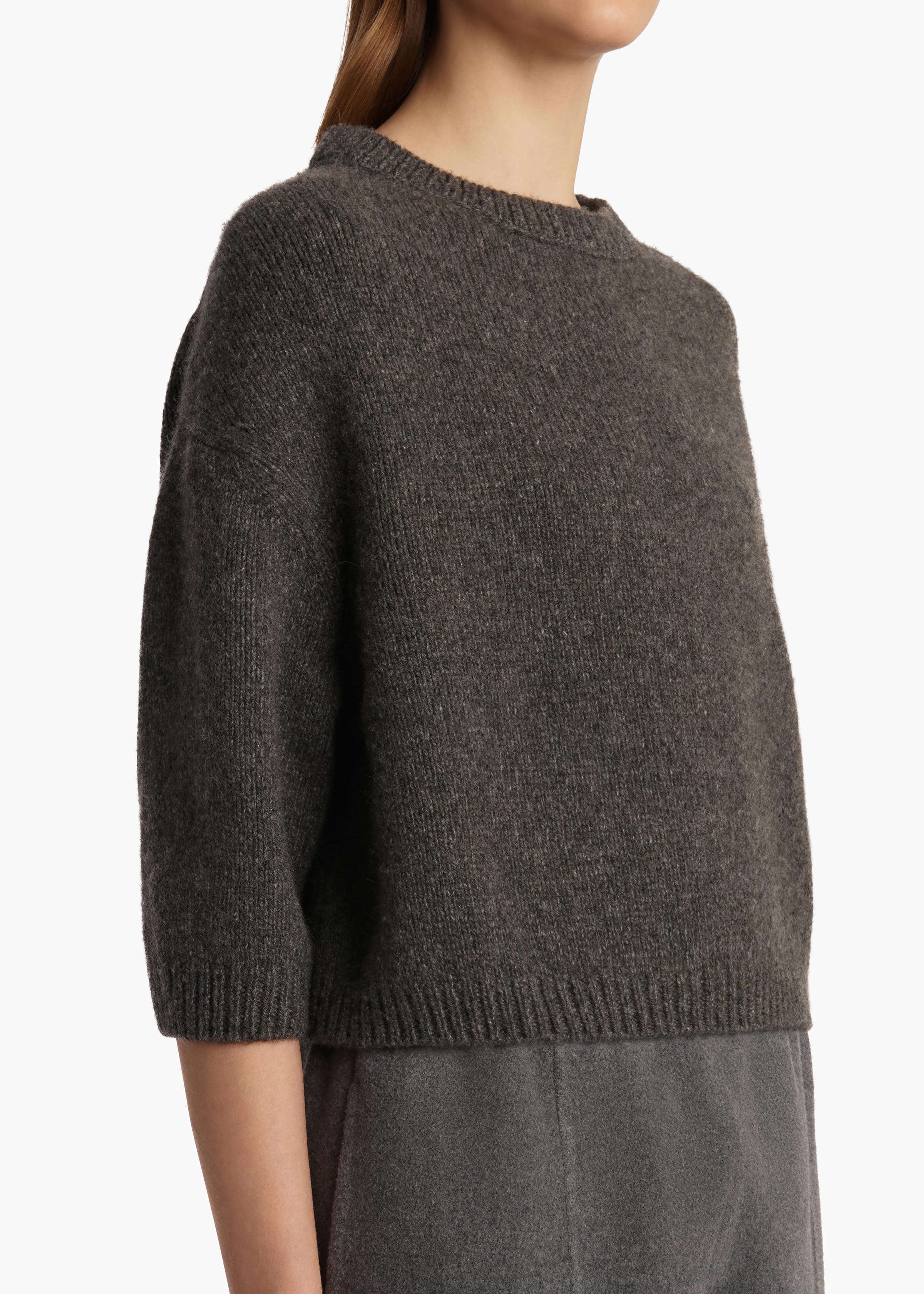 KHAITE - Sabina Sweater in Stone