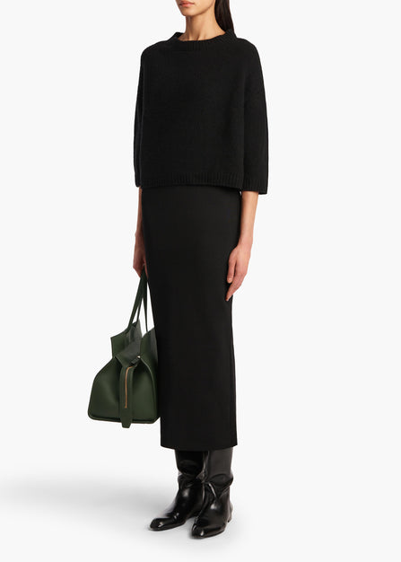 Sabina Sweater in Black STYLED VIEW