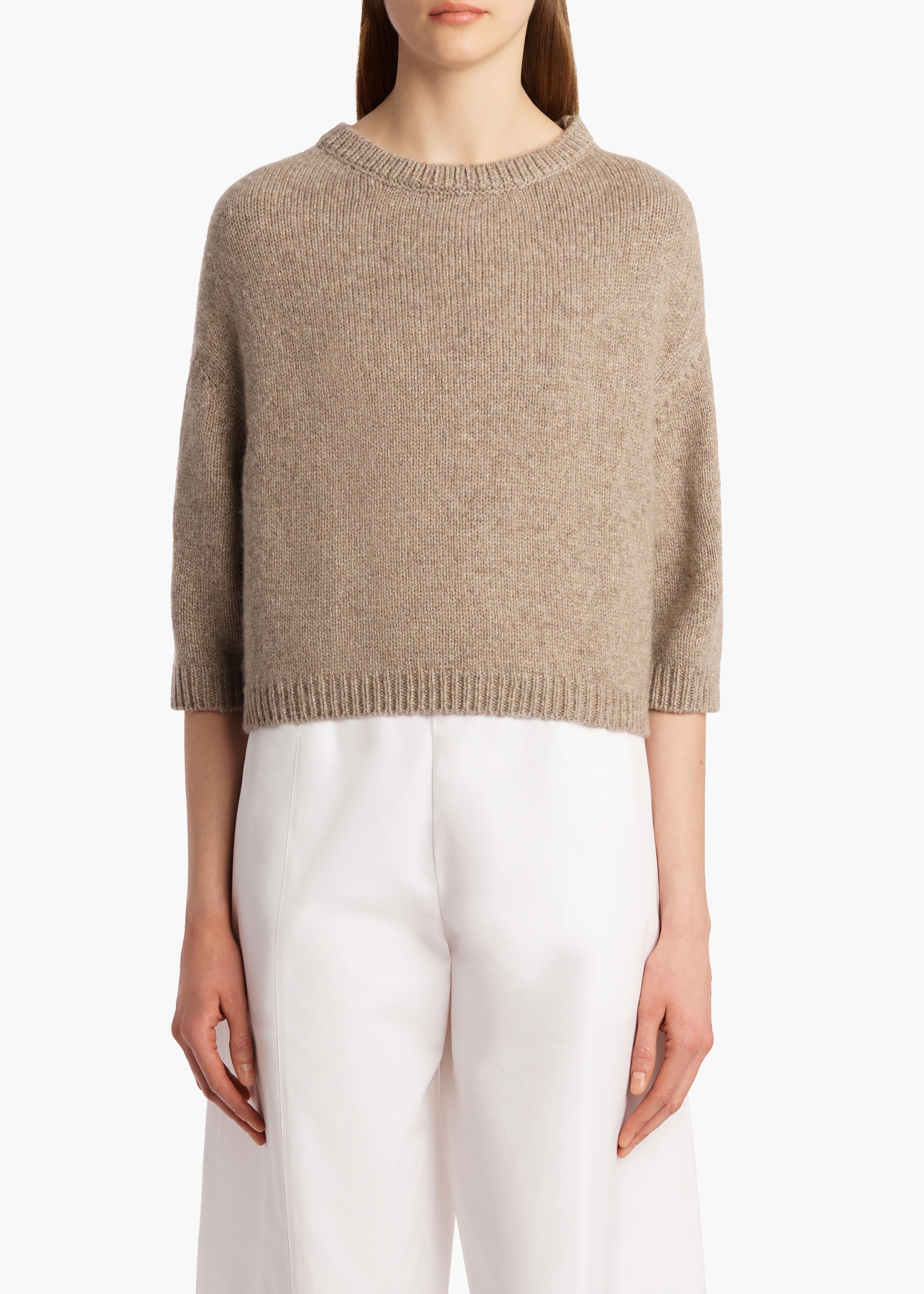 Sabina Sweater in Sepia FRONT VIEW