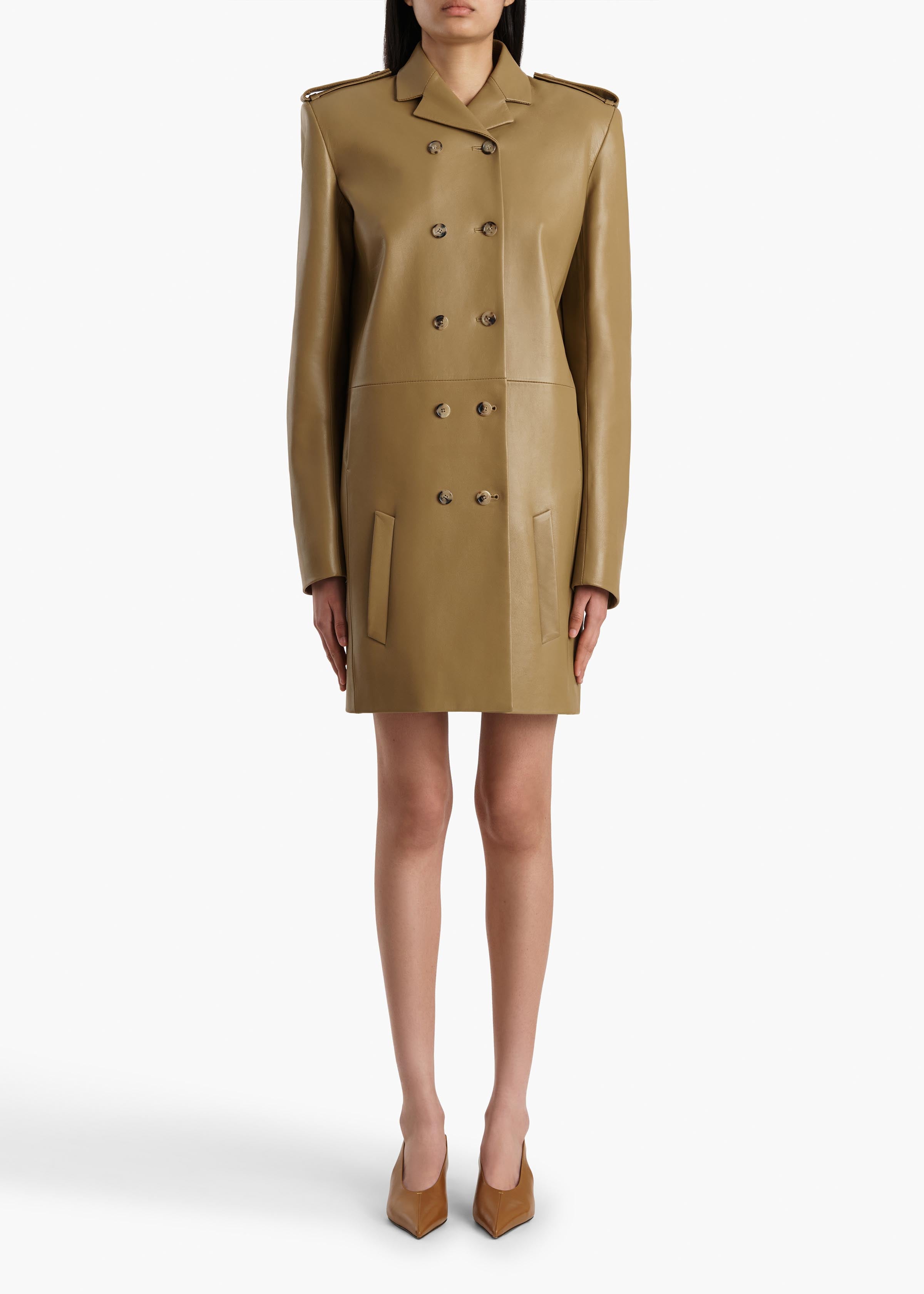 SADRA COAT GOLDEN OCHRE 71561012 980 A STYLED