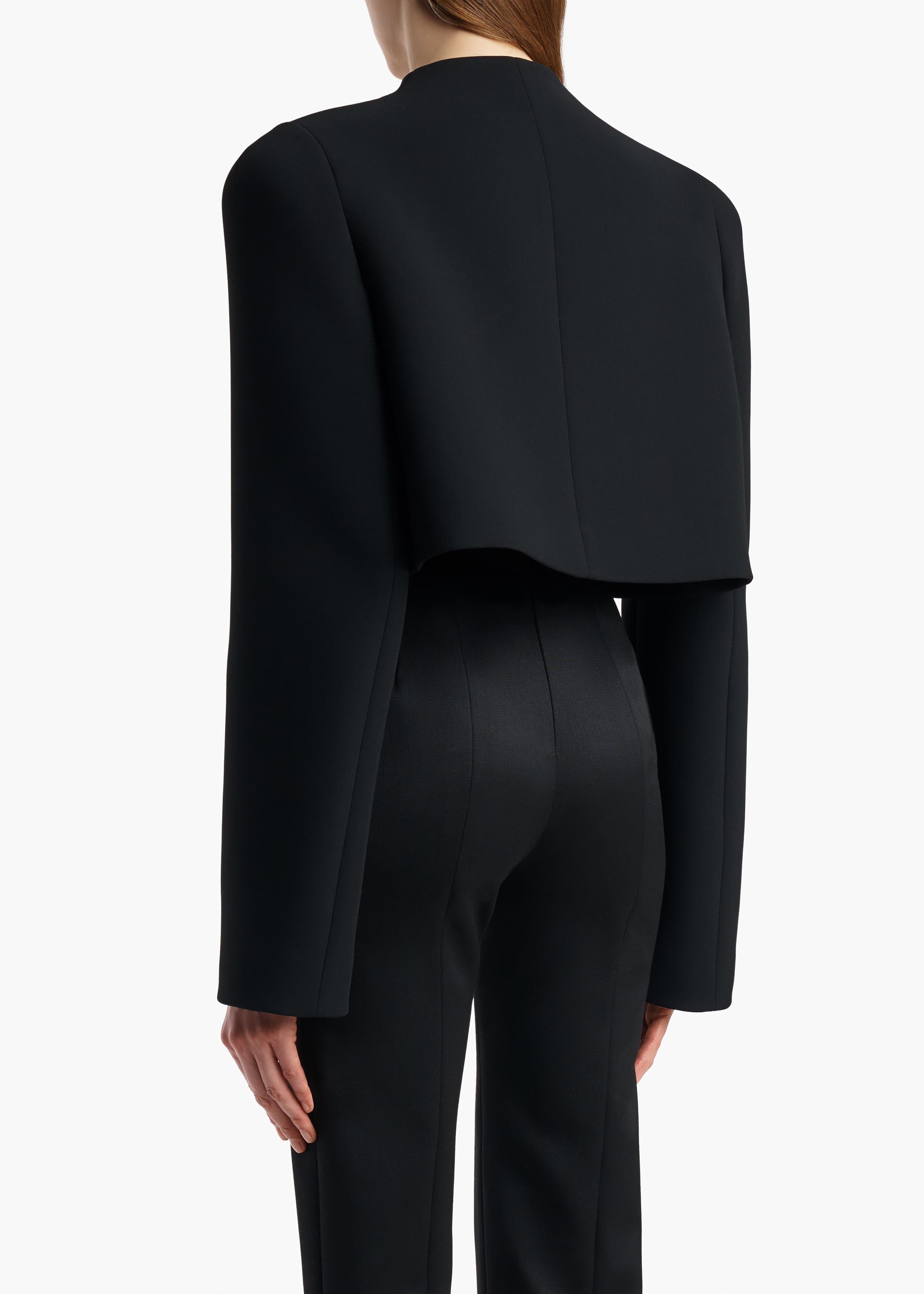 KHAITE - Samo Jacket in Black Crepe