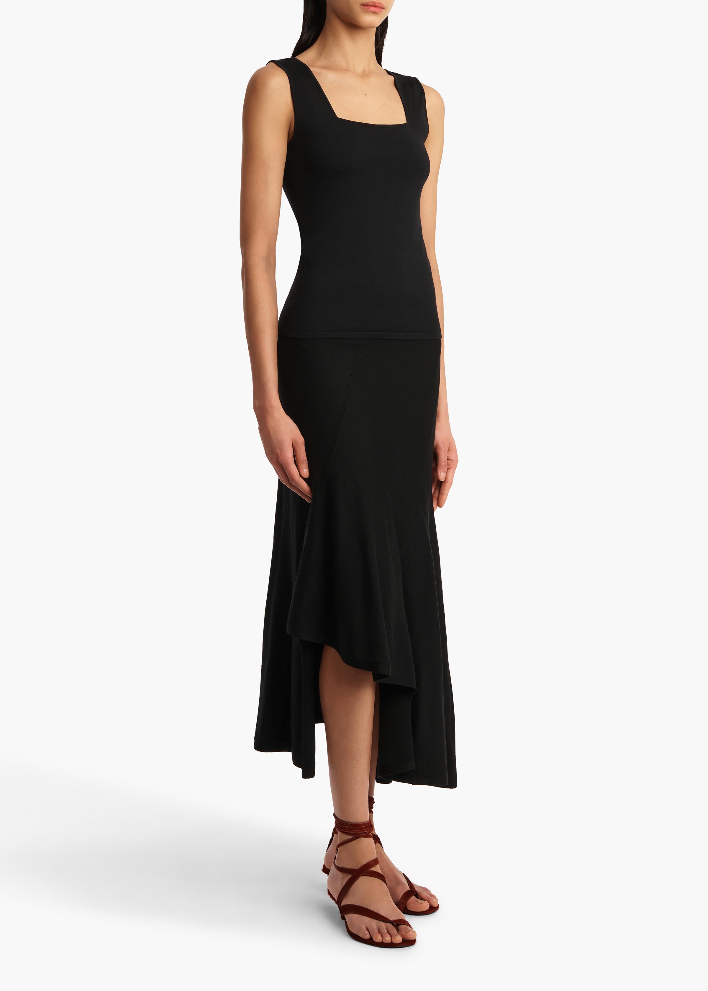 Sani Top in Black STYLED VIEW