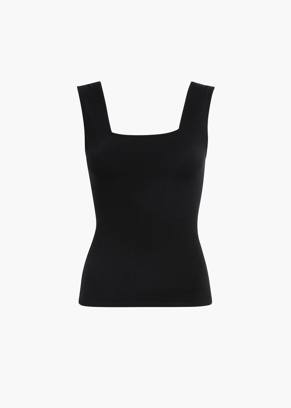 Sani Top in Black FLAT VIEW