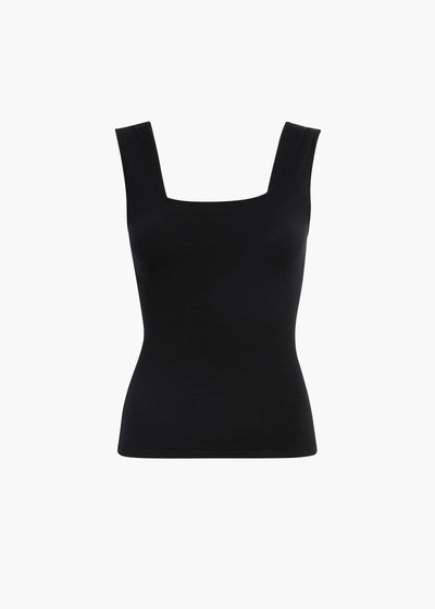 Sani Top in Black FLAT VIEW