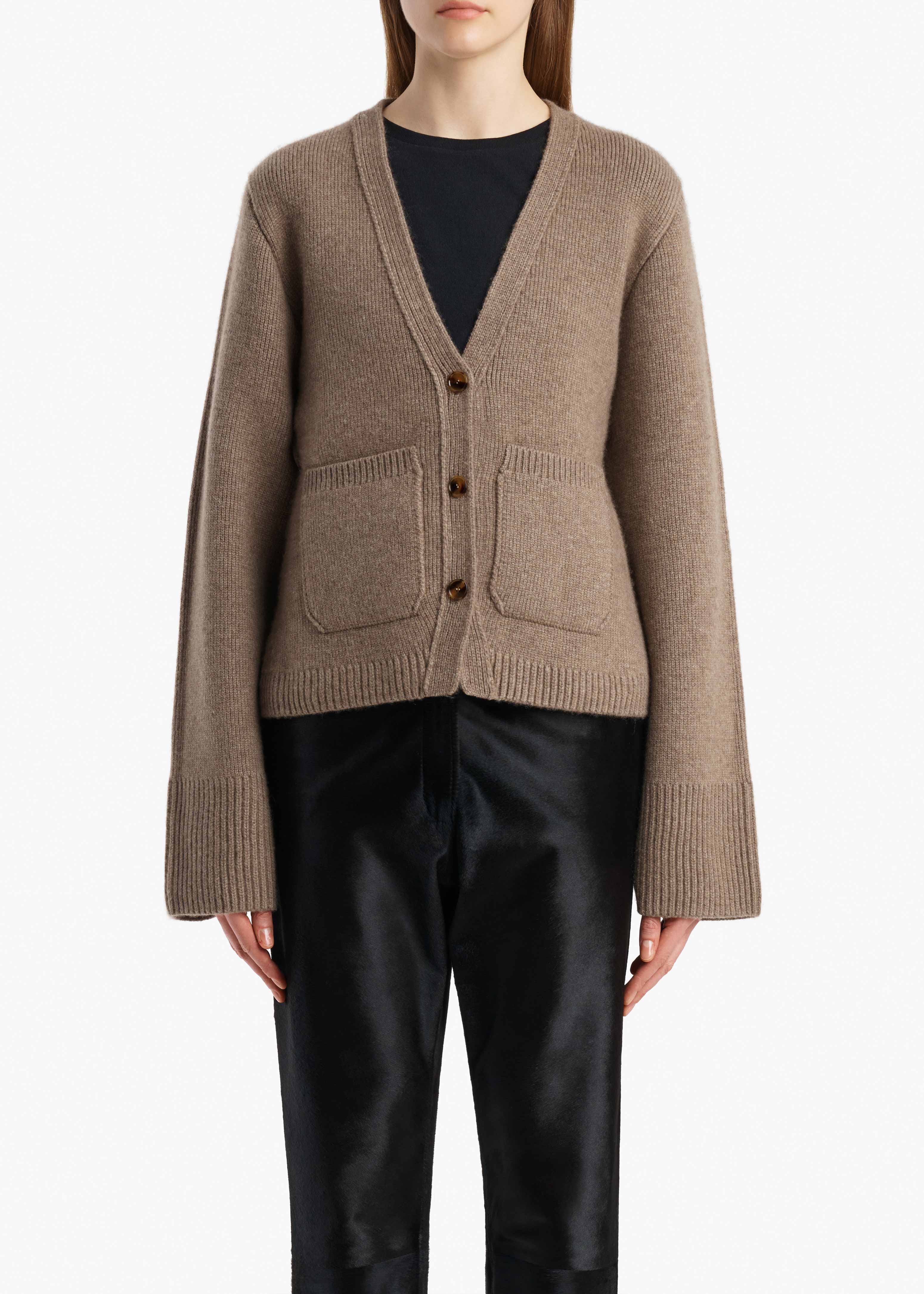KHAITE - Scarlet Cardigan in Barley