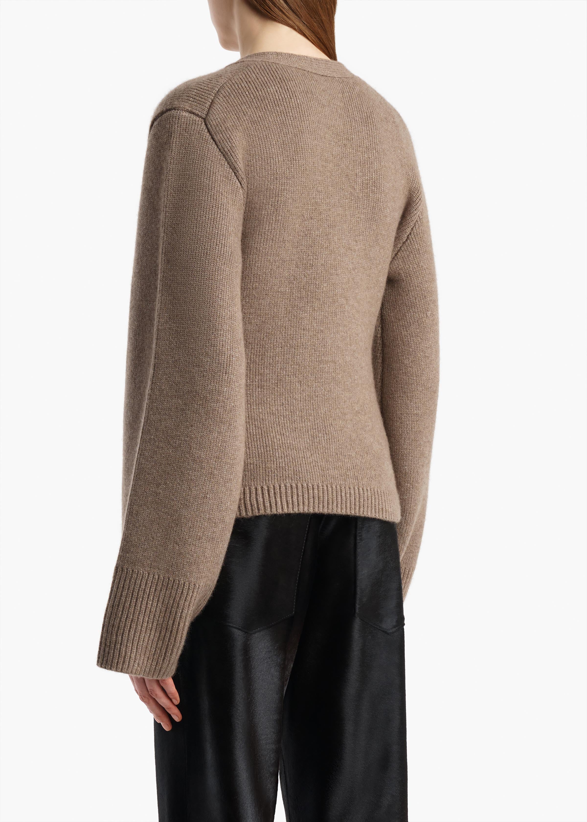 KHAITE - Scarlet Cardigan in Barley