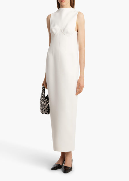 Shoshanna Dress in Chalk STYLED VIEW