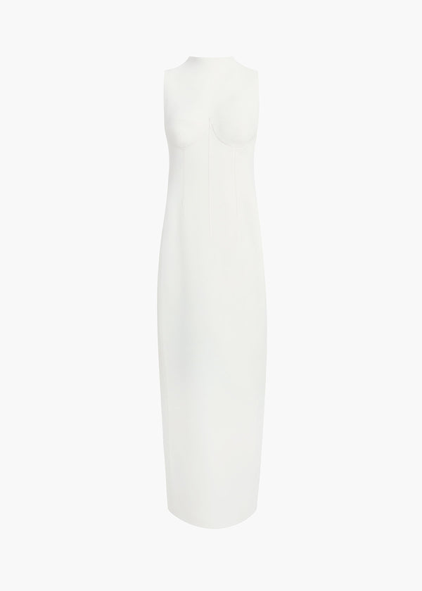 Shoshanna Dress in Chalk FLAT VIEW