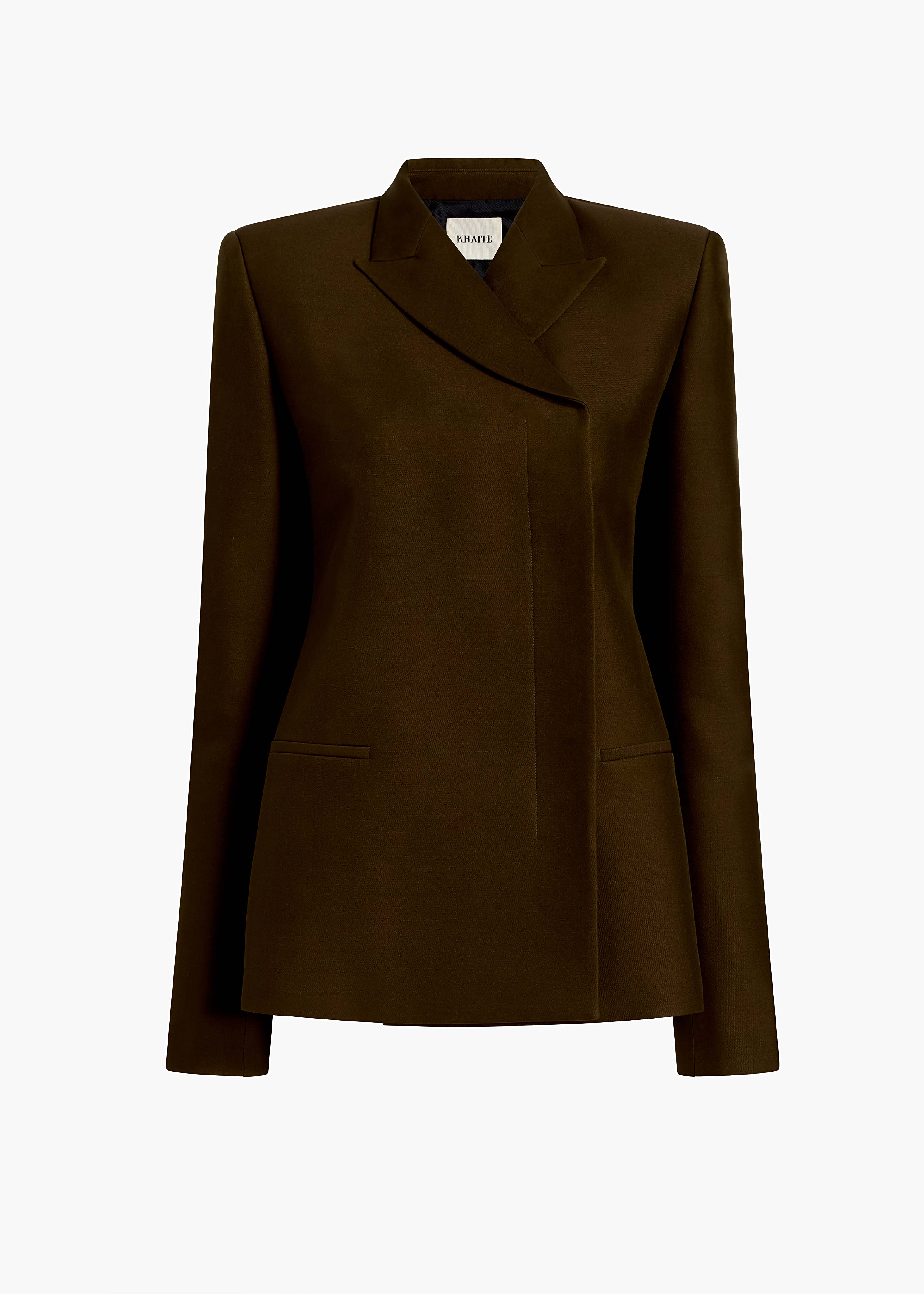 KHAITE - Silvannah Jacket in Dark Olive