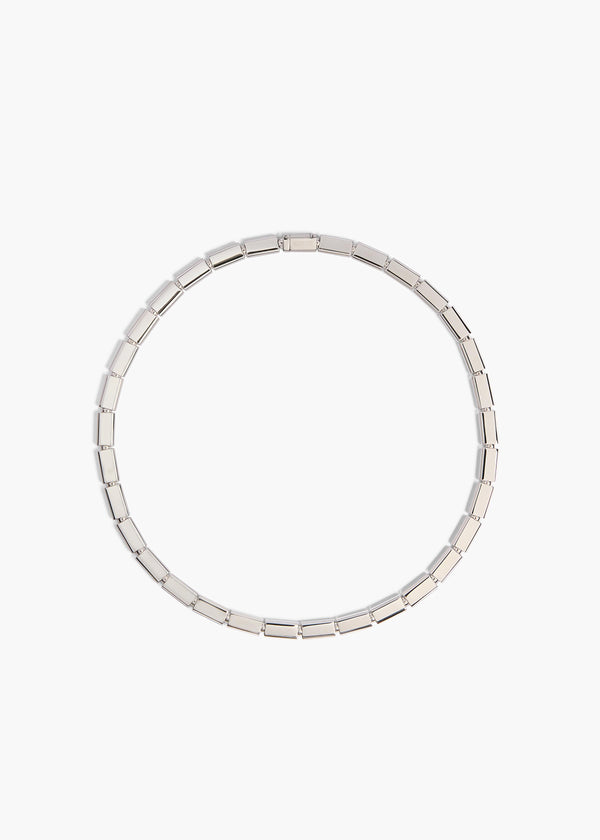 Staple Short Necklace in Silver