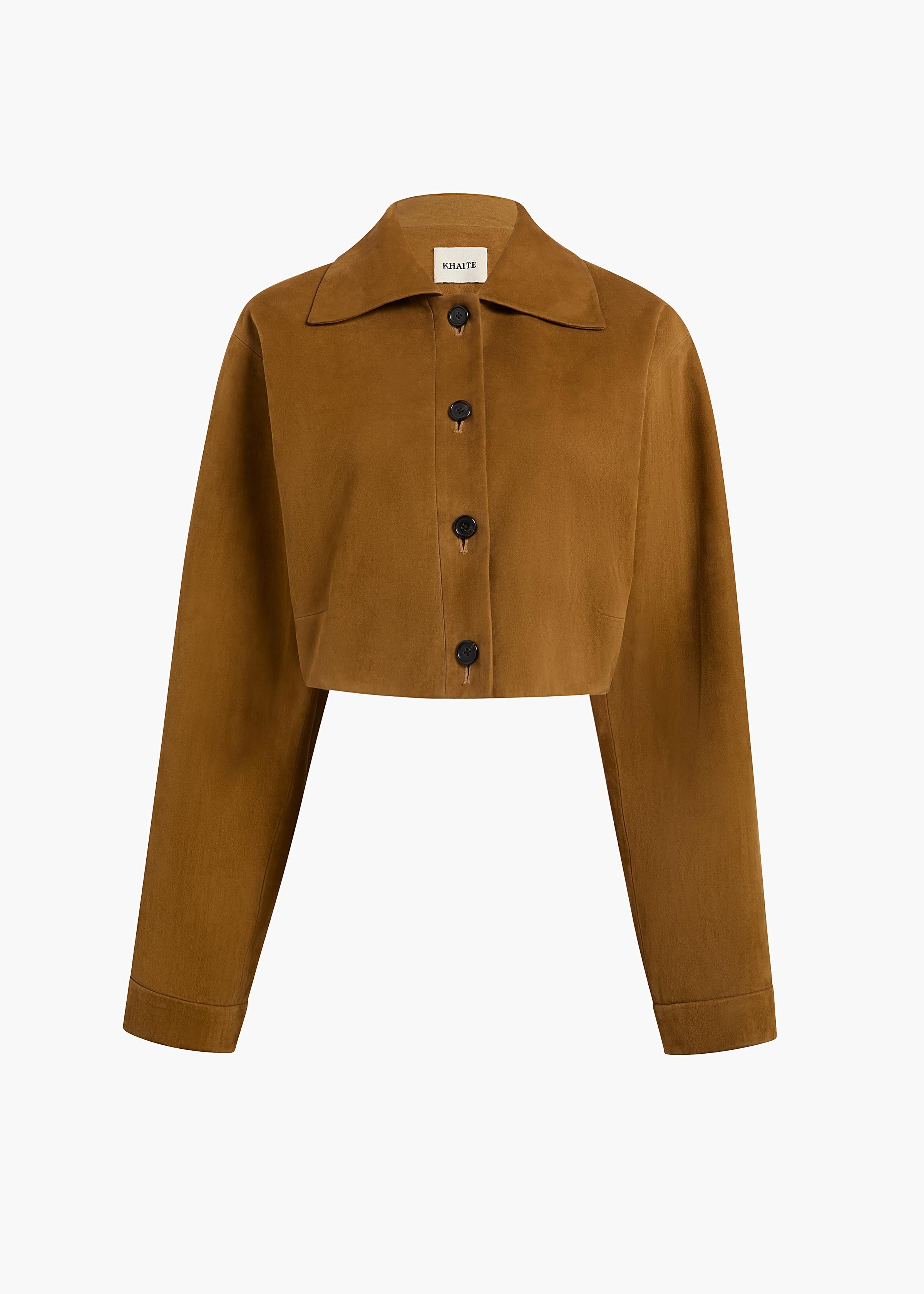 Sue Jacket in Toffee Suede – KHAITE
