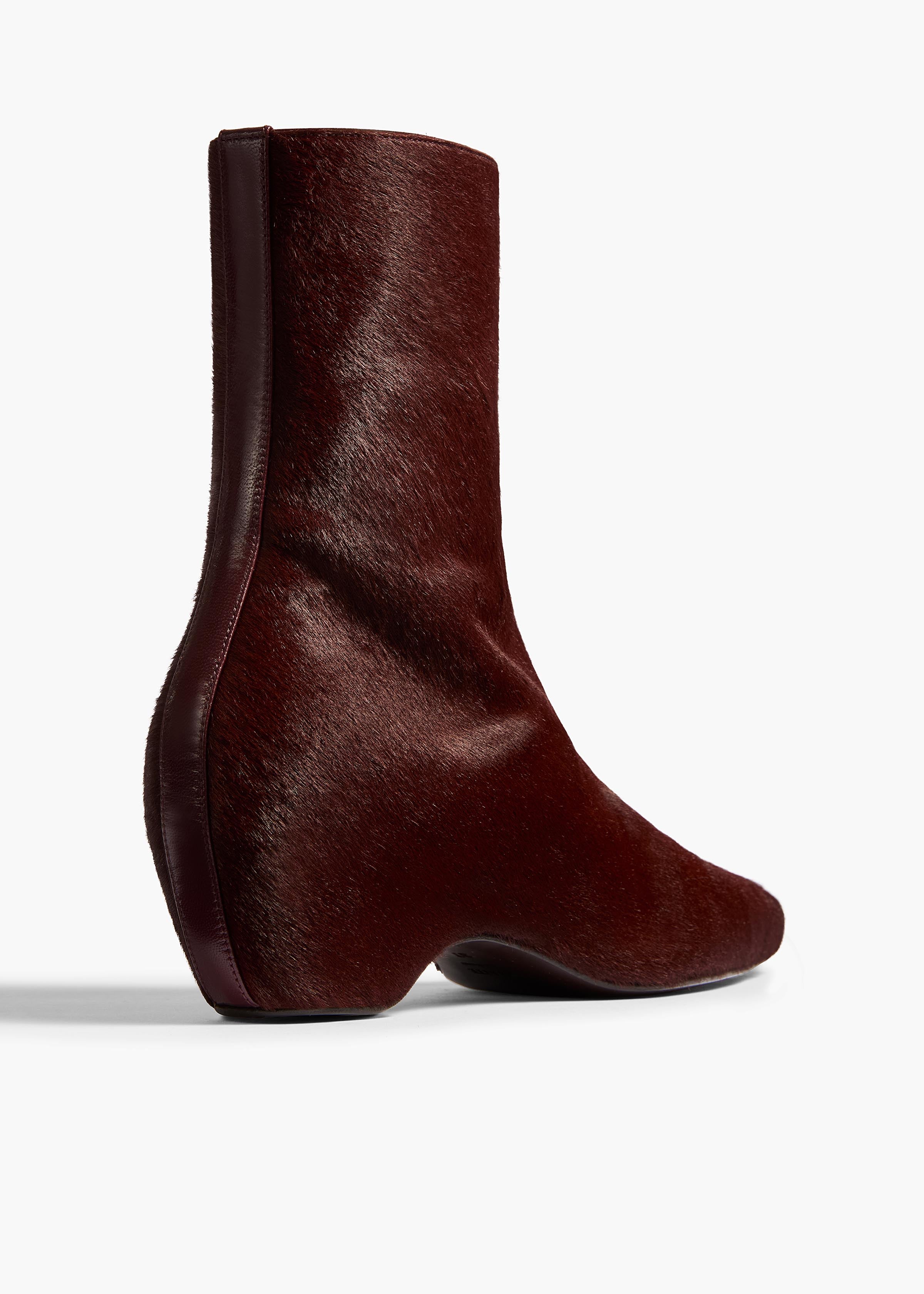 SYBIL ANKLE BOOT 40 ROUGE NOIR F1102 760 585 D