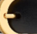 Luna Belt in Black Leather with Gold swatch