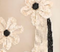 Argo Top in Tea Stain with Floral Bouquet Embroidery swatch