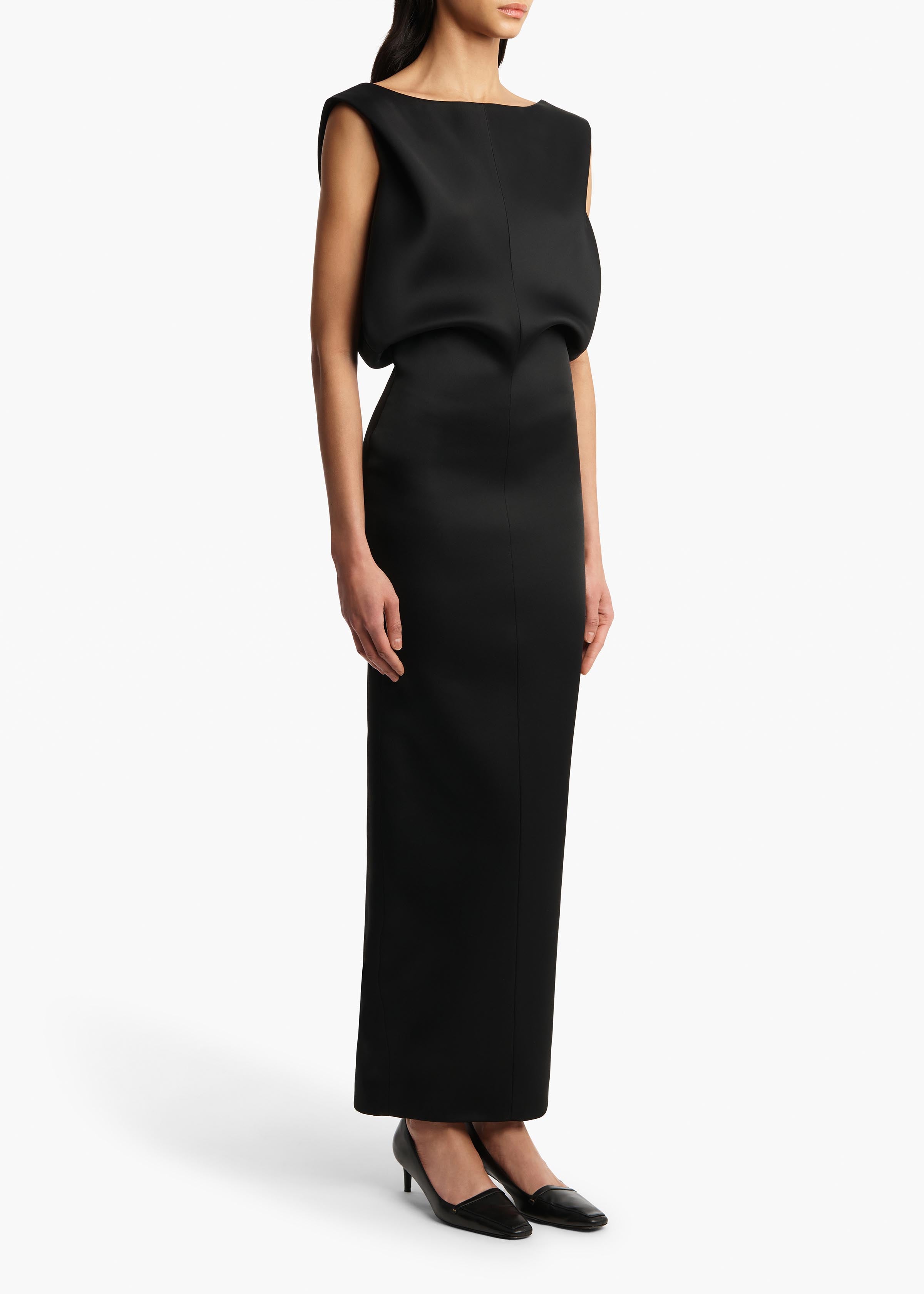 Terran Dress in Black STYLED VIEW