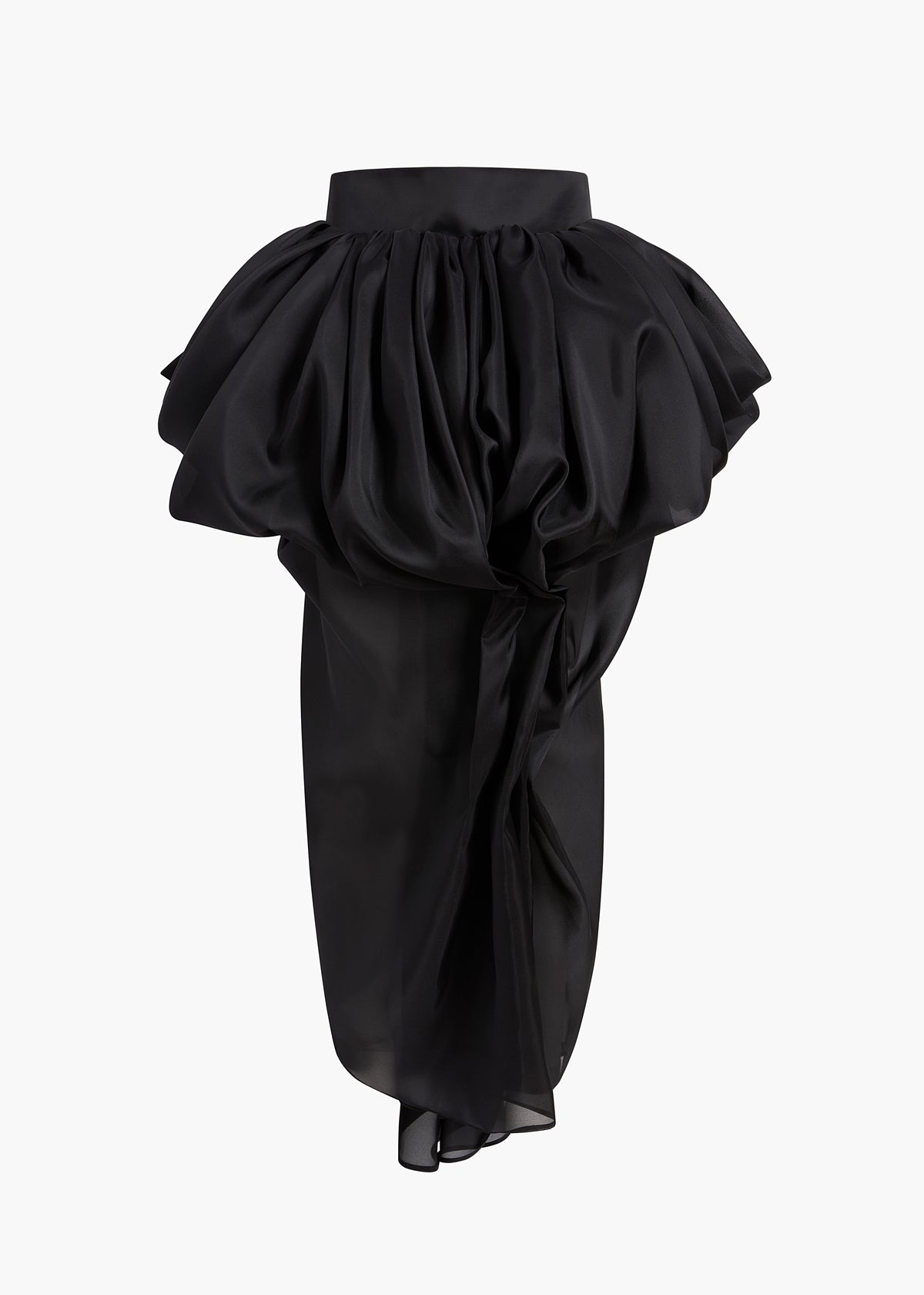 KHAITE - Tessa Skirt in Black Silk