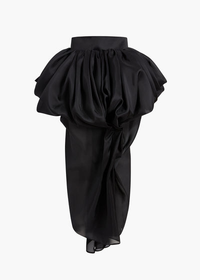 Tessa Skirt in Black Silk