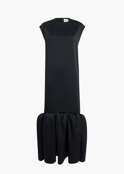 TOM DRESS BLACK SATIN 56214070 200 GHOST