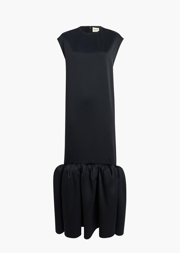 TOM DRESS BLACK SATIN 56214070 200 GHOST