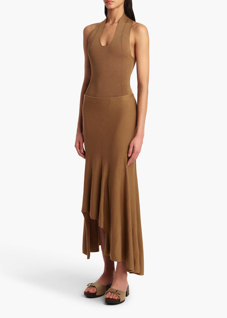 Toto Bodysuit in Carob STYLED VIEW