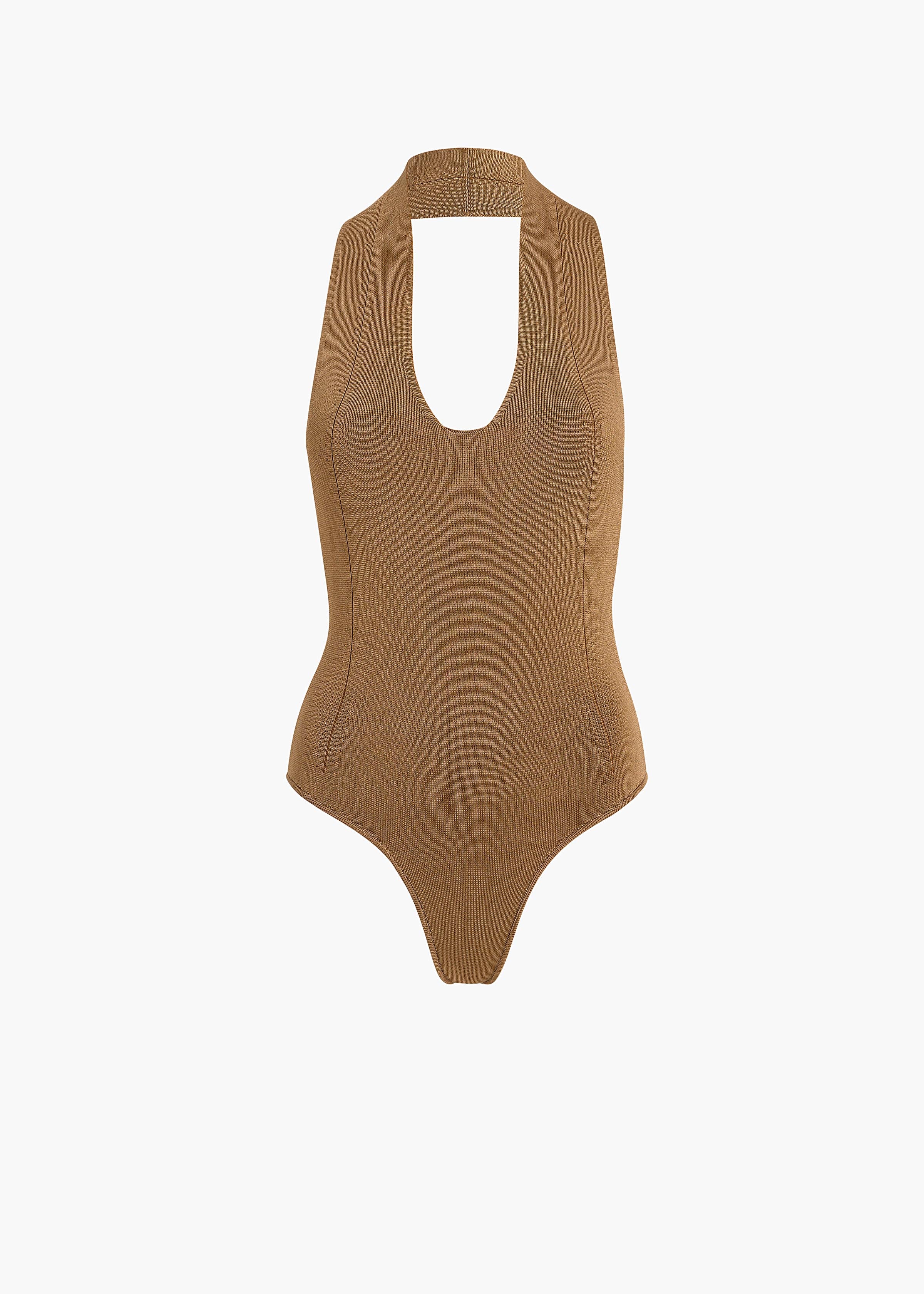 Toto Bodysuit in Carob FLAT VIEW