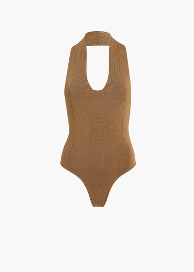 Toto Bodysuit in Carob FLAT VIEW