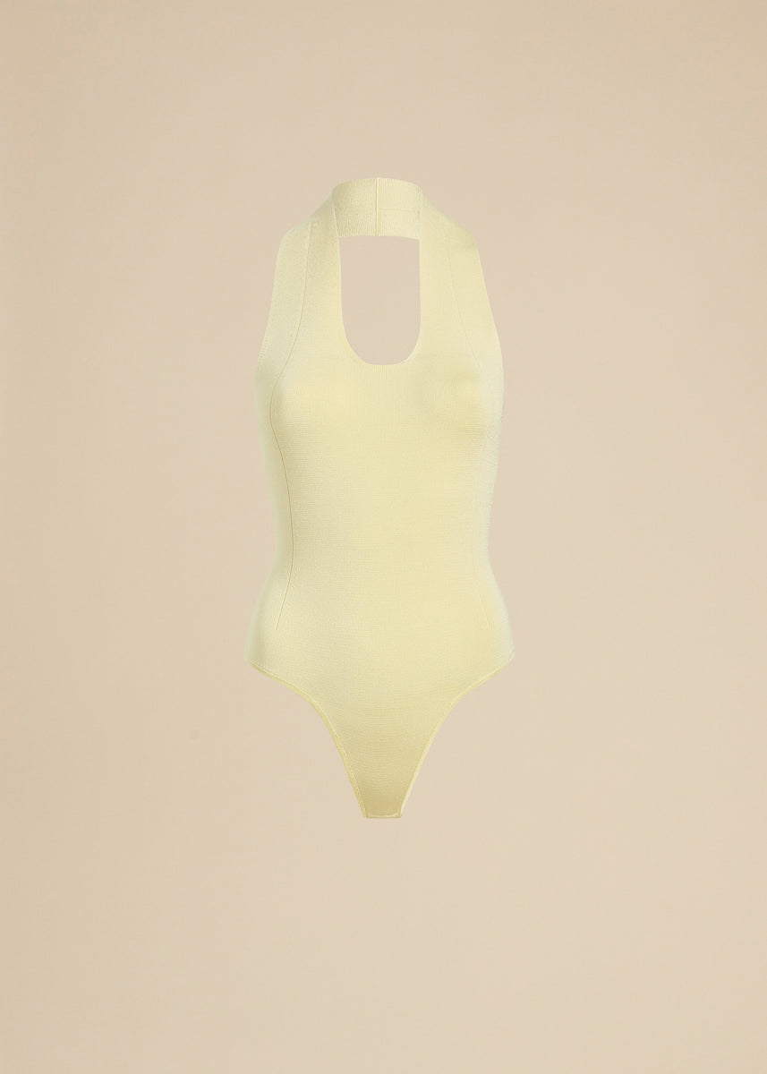 The Toto Bodysuit in Yuzu– KHAITE