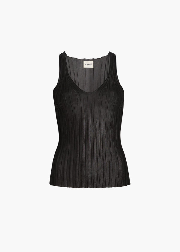 VAL TOP BLACK VISCOSE 18287429 200 GHOST